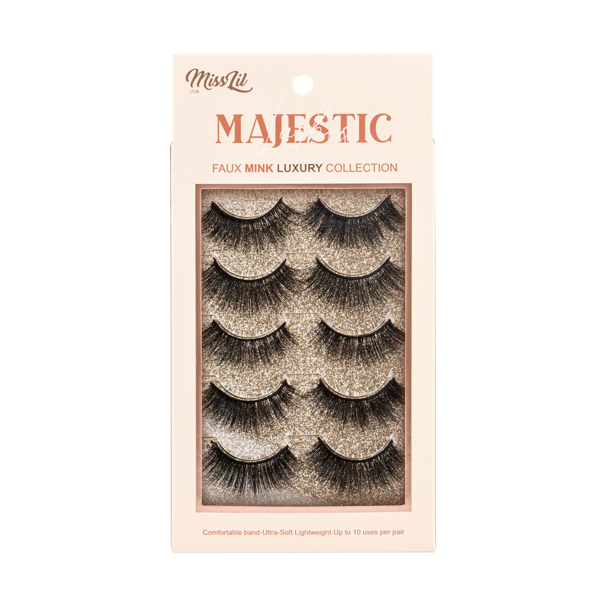 5 Pairs Majestic Collection Lashes #10 | Miss Lil USA