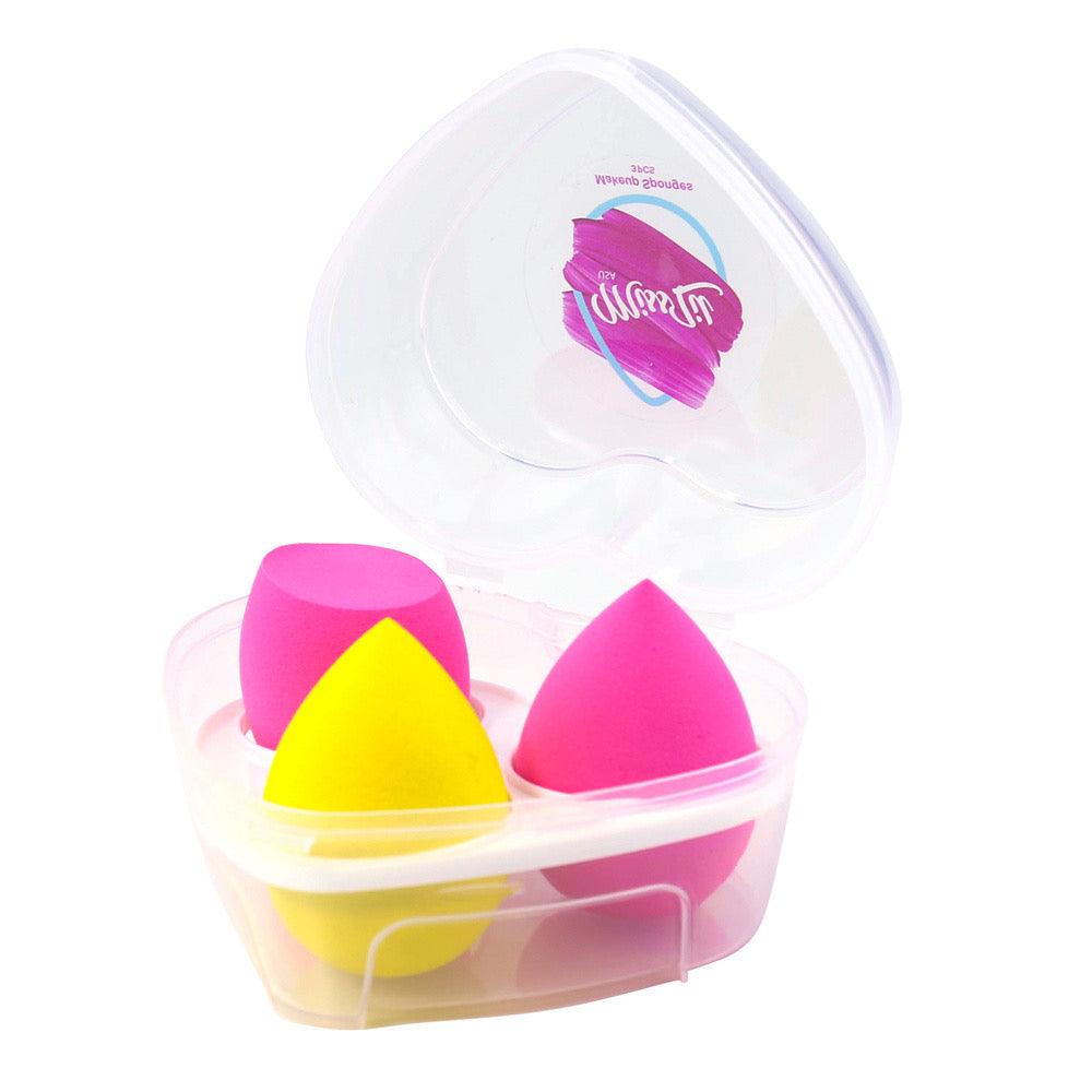 Miss Lil USA Heart Makeup Sponges 3pcs/set - Miss Lil USA