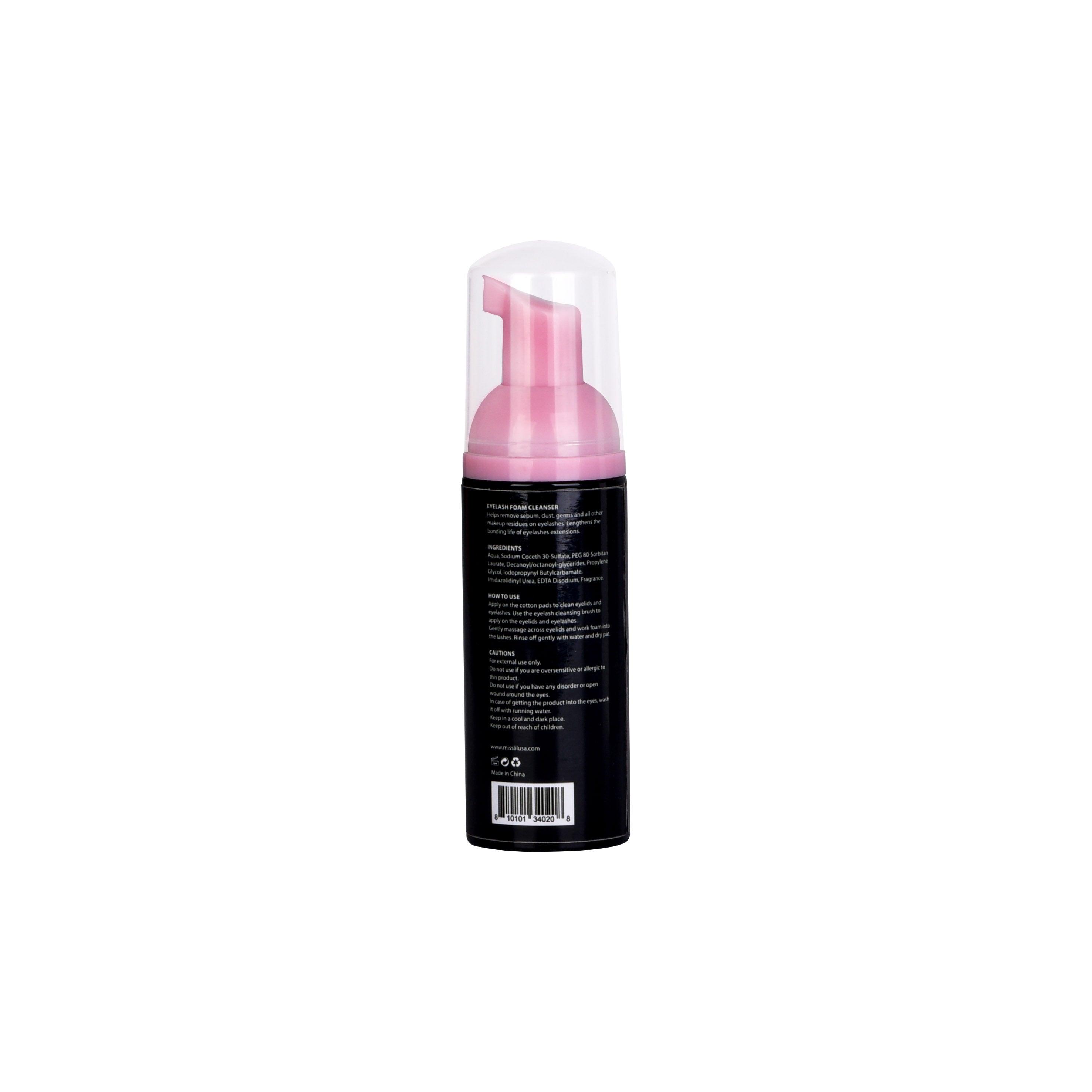 Foam lash cleaner and eye make-up remover for extension service and aftercare - Miss Lil USA