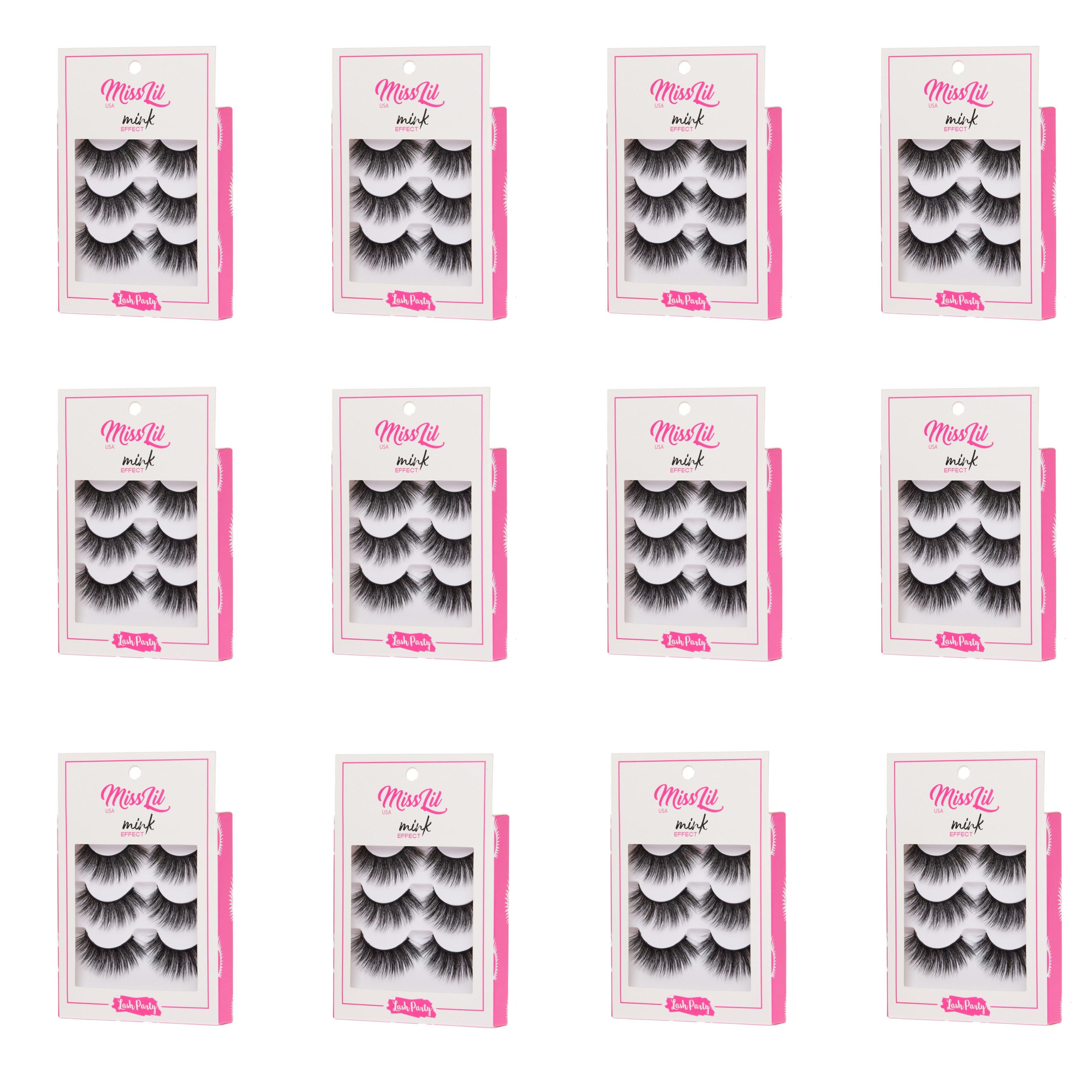 Lash Party - (12 Pack)( 36 Pairs of different numbers ) - Miss Lil USA